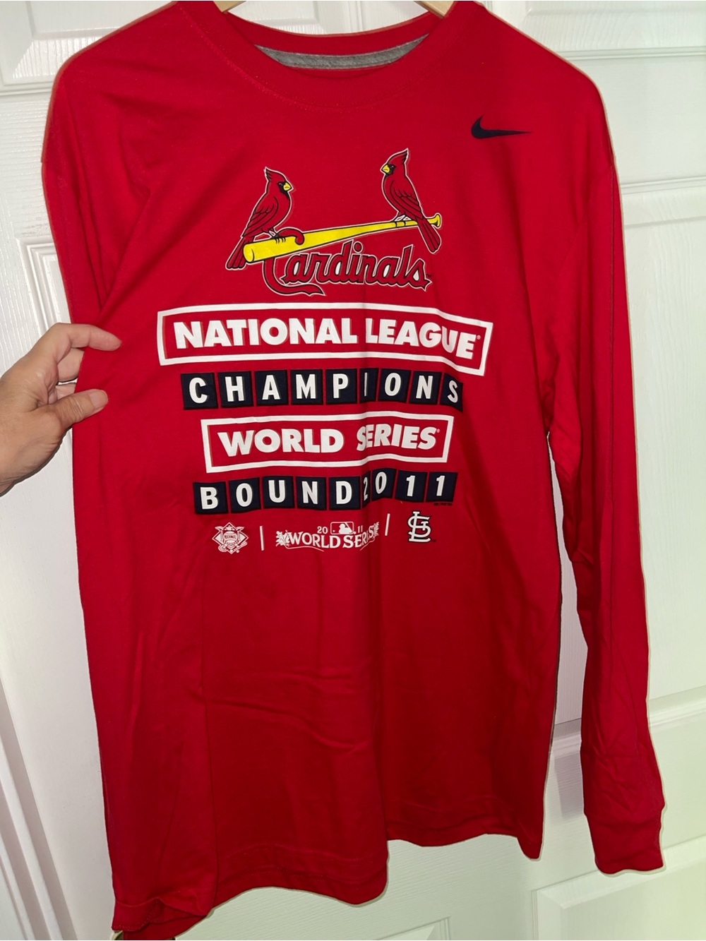 Nike MLB St Louis Cardinals NL Champs / World Series Bound *2011* T-shirt